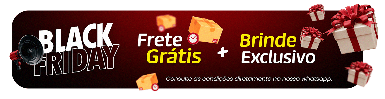 Banner de black friday frete gratis e brinde exclusivo