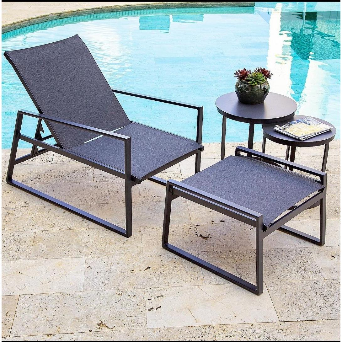 Chaise e mini chaise Toronto em tela sling