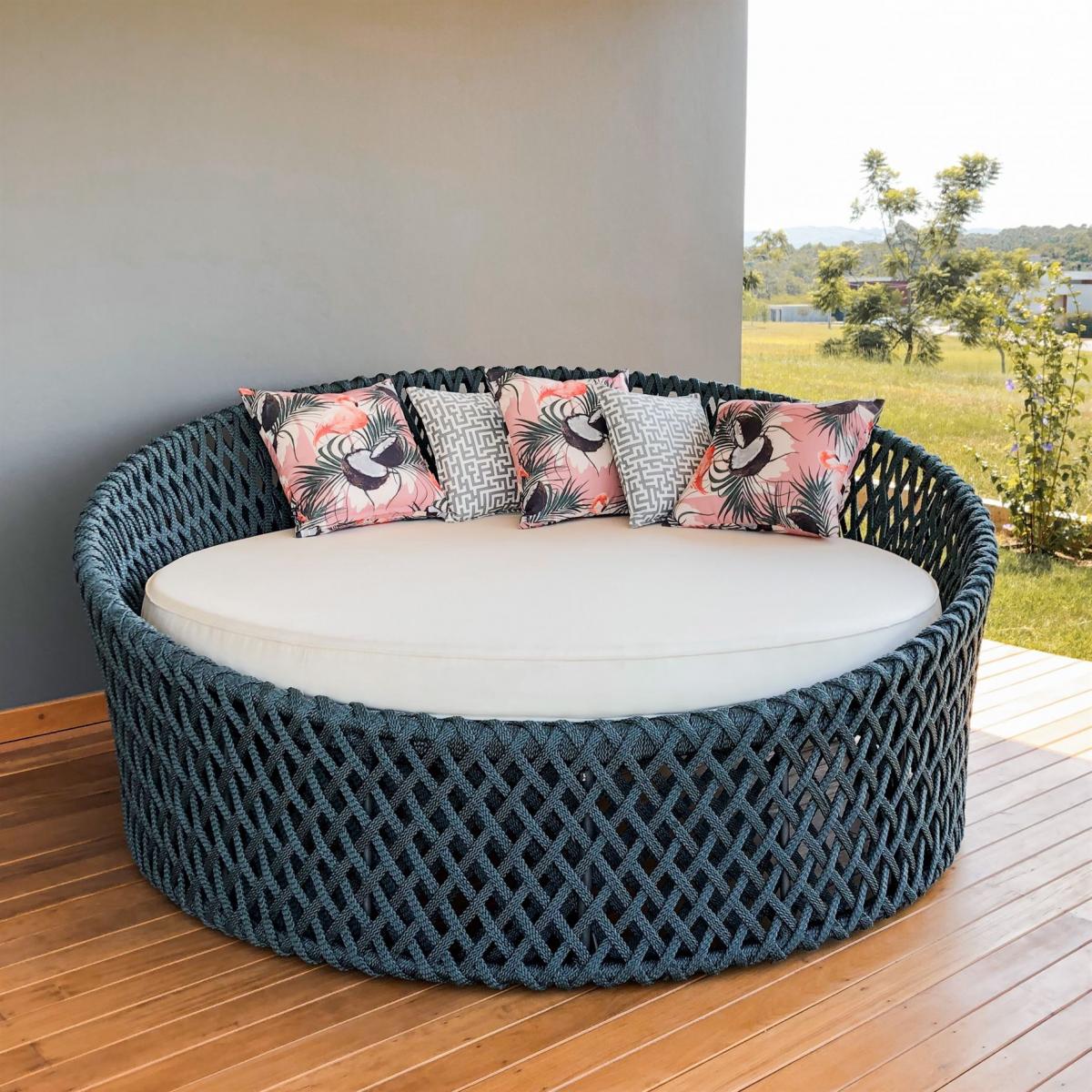 Chaise Mariana em corda náutica